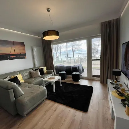 Bajeczny Z Widokiem Na Jezioro W Nautica Apartamento Giżycko